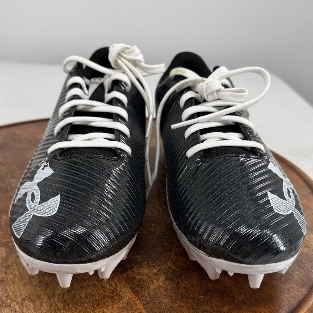 Under Armour Shoes Mensn 8.5 Blur Select Black White Football Cleats - Picture 2 of 10